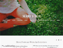 Tablet Screenshot of mariyoga.com